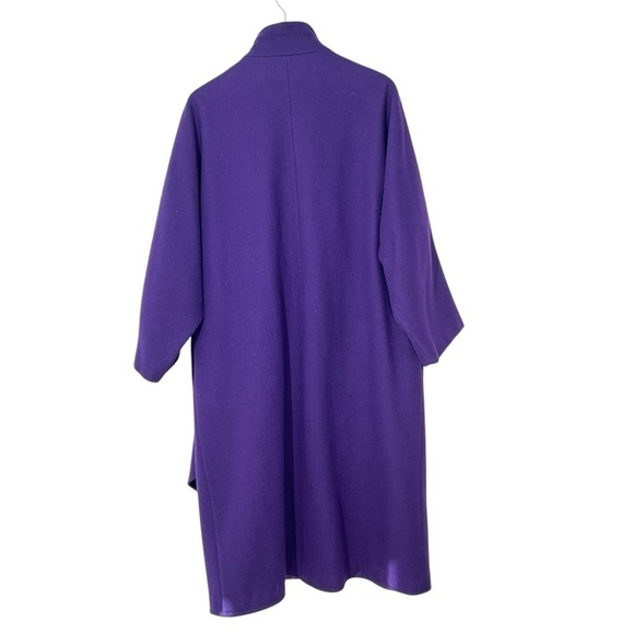 VINTAGE RUTLAND Purple Wool Cape Coat Women's Size 1X - Picture 4 of 16